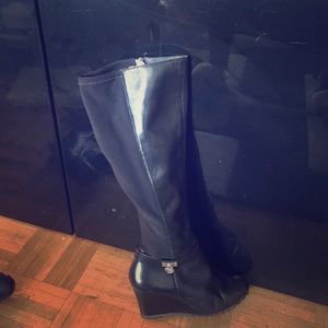 Michael Kors long Black Boots with Side Zipper